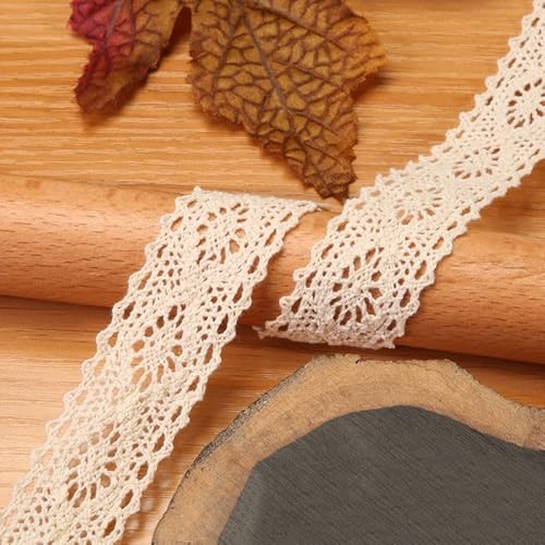 Waltonalice Vintage spitzenband Baumwolle Dekoband Zierband Spitzenstoff Spitzenbordüre Spitzenborte für DIY Nähen Handwerk Deko Hochzeit Deko Geschenkbox Weihnachtsdekoration Beige 6# 10 Meter Waltonalice Vintage spitzenband Baumwolle Dekoband Zierband Spitzenstoff Spitzenbordüre Spitzenborte für DIY Nähen Handwerk Deko Hochzeit Deko Geschenkbox Weihnachtsdekoration Beige 6# 10 Meter von Waltonalice