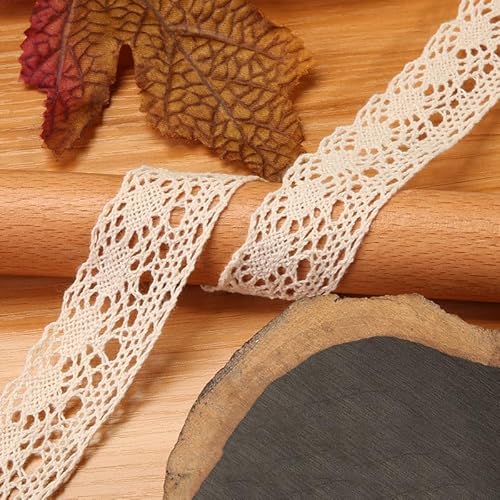 Waltonalice Vintage spitzenband Baumwolle Dekoband Zierband Spitzenstoff Spitzenbordüre Spitzenborte für DIY Nähen Handwerk Deko Hochzeit Deko Geschenkbox Weihnachtsdekoration Beige 7# 10 Meter Waltonalice Vintage spitzenband Baumwolle Dekoband Zierband Spitzenstoff Spitzenbordüre Spitzenborte für DIY Nähen Handwerk Deko Hochzeit Deko Geschenkbox Weihnachtsdekoration Beige 7# 10 Meter von Waltonalice
