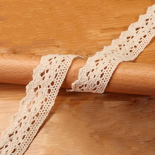 Waltonalice Vintage spitzenband Baumwolle Dekoband Zierband Spitzenstoff Spitzenbordüre Spitzenborte für DIY Nähen Handwerk Deko Hochzeit Deko Geschenkbox Weihnachtsdekoration Beige 8# 10 Meter Waltonalice Vintage spitzenband Baumwolle Dekoband Zierband Spitzenstoff Spitzenbordüre Spitzenborte für DIY Nähen Handwerk Deko Hochzeit Deko Geschenkbox Weihnachtsdekoration Beige 8# 10 Meter von Waltonalice