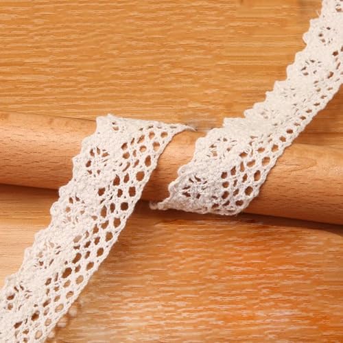 Waltonalice Vintage spitzenband Baumwolle Dekoband Zierband Spitzenstoff Spitzenbordüre Spitzenborte für DIY Nähen Handwerk Deko Hochzeit Deko Geschenkbox Weihnachtsdekoration Beige 9# 10 Meter Waltonalice Vintage spitzenband Baumwolle Dekoband Zierband Spitzenstoff Spitzenbordüre Spitzenborte für DIY Nähen Handwerk Deko Hochzeit Deko Geschenkbox Weihnachtsdekoration Beige 9# 10 Meter von Waltonalice