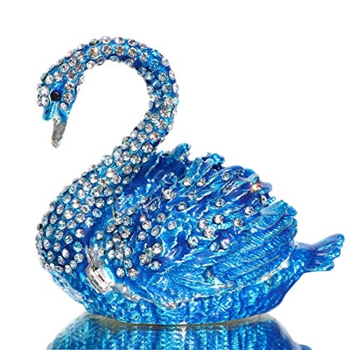 Waltz&F Schmuckschatulle Schwanenform, mit Scharnier, handbemalt, zum Sammeln, Ringhalter, mit Geschenkbox Waltz&F Schmuckschatulle Schwanenform, mit Scharnier, handbemalt, zum Sammeln, Ringhalter, mit Geschenkbox von Waltz&F