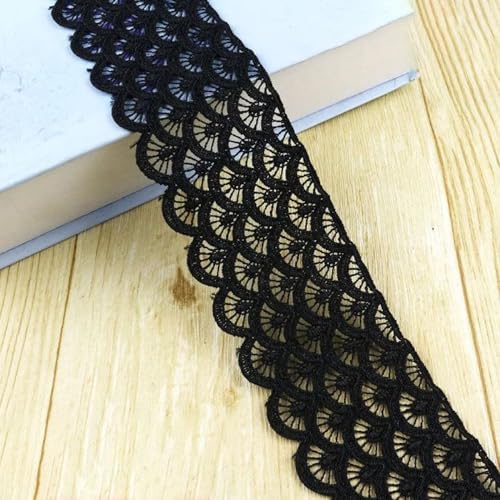 1 M Breite 7cm Spitzenband Vintage-Stil Häkelspitze Häkel-Borte Spitzenband Spitzenbordüre Spitzenborte Zierband Dekoband Spitzen Borten Bänder für Nähen Handwerk Tischdeko Basteln,Schwarz 1 M Breite 7cm Spitzenband Vintage-Stil Häkelspitze Häkel-Borte Spitzenband Spitzenbordüre Spitzenborte Zierband Dekoband Spitzen Borten Bänder für Nähen Handwerk Tischdeko Basteln,Schwarz von Wambere