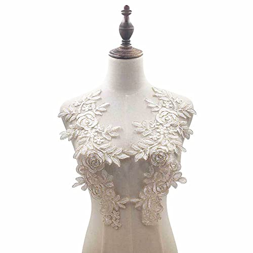 1 Paar Blumen Spitze Nähen Applikation Kragen Applikation,Spitzenapplikation Blumenstickerei Patch DIY Handwerk Ausschnitt Nähen Stickerei Patches Zubehör für Cheongsam Kleidung Kleid,Gold 1 Paar Blumen Spitze Nähen Applikation Kragen Applikation,Spitzenapplikation Blumenstickerei Patch DIY Handwerk Ausschnitt Nähen Stickerei Patches Zubehör für Cheongsam Kleidung Kleid,Gold von Wambere