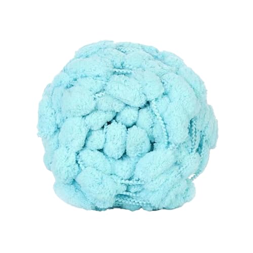 1 Rolle 130g ca.28m Dicke Wolle Garn Pom Pom Ball Wolle Strickwolle Garn Plüschballgarn,Wolle zum Häkeln und Stricken,für DIY Handgemacht Kunsthandwerk Schals Mützen Kissen Decken,Farbe 30 von Wambere