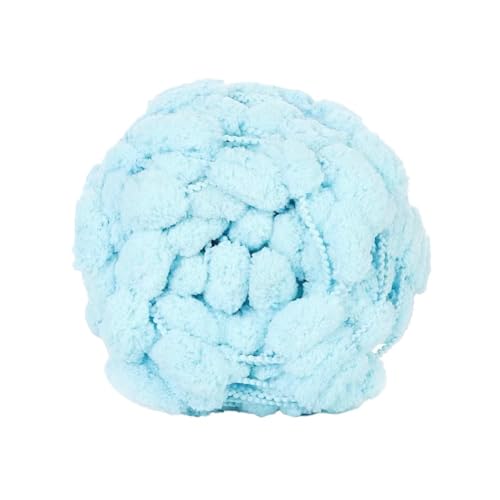 1 Rolle 130g ca.28m Dicke Wolle Garn Pom Pom Ball Wolle Strickwolle Garn Plüschballgarn,Wolle zum Häkeln und Stricken,für DIY Handgemacht Kunsthandwerk Schals Mützen Kissen Decken,Farbe 30 von Wambere