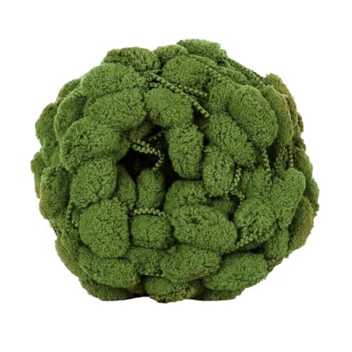 1 Rolle 130g ca.28m Dicke Wolle Garn Pom Pom Ball Wolle Strickwolle Garn Plüschballgarn,Wolle zum Häkeln und Stricken,für DIY Handgemacht Kunsthandwerk Schals Mützen Kissen Decken,Farbe 41 von Wambere