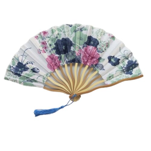 1 Stück Faltbare Fächer Handfächer,Handheld Faltventilator Fächer,Chinesischer Blumen Stoff Fächer Hand Fächer Mit Quasten,für Hochzeit Party Bühnenperformance Wanddekoration,Blau 1 Stück Faltbare Fächer Handfächer,Handheld Faltventilator Fächer,Chinesischer Blumen Stoff Fächer Hand Fächer Mit Quasten,für Hochzeit Party Bühnenperformance Wanddekoration,Blau von Wambere