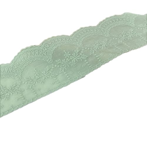1 Yard 8cm Baumwolle Spitzenband Vintage Stickereispitze Spitzenborte Spitzenstoff Spitze Borte Band Dekoband Zierband für Nähen DIY Handwerk Hochzeit Kleidung Deko Scrapbooking,Grün 1 Yard 8cm Baumwolle Spitzenband Vintage Stickereispitze Spitzenborte Spitzenstoff Spitze Borte Band Dekoband Zierband für Nähen DIY Handwerk Hochzeit Kleidung Deko Scrapbooking,Grün von Wambere