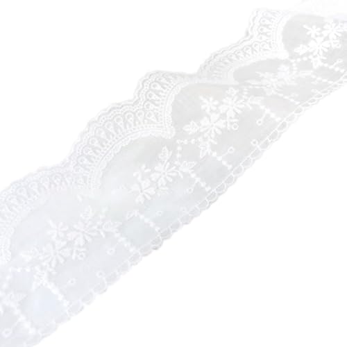 1 Yard 8cm Baumwolle Spitzenband Vintage Stickereispitze Spitzenborte Spitzenstoff Spitze Borte Band Dekoband Zierband für Nähen DIY Handwerk Hochzeit Kleidung Deko Scrapbooking,Weiß 1 Yard 8cm Baumwolle Spitzenband Vintage Stickereispitze Spitzenborte Spitzenstoff Spitze Borte Band Dekoband Zierband für Nähen DIY Handwerk Hochzeit Kleidung Deko Scrapbooking,Weiß von Wambere
