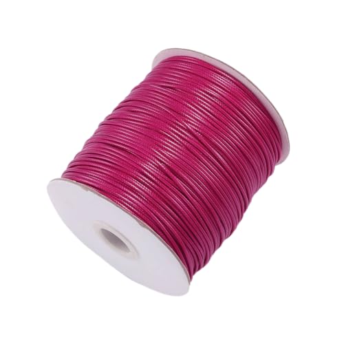 1.5mm x 10m Wachsschnur Wachslinie Wachskordel Waxedcord Baumwollschnur Gewachst Lederseil Lederschnur Basteln Schmuckkordel für DIY Handwerk Armband Halskette Schmuckherstellung,Rosenrot 1.5mm x 10m Wachsschnur Wachslinie Wachskordel Waxedcord Baumwollschnur Gewachst Lederseil Lederschnur Basteln Schmuckkordel für DIY Handwerk Armband Halskette Schmuckherstellung,Rosenrot von Wambere