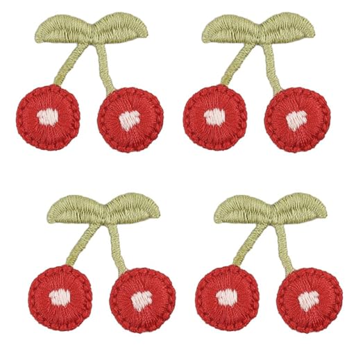 10 Stück 3,3 x 3,5 cm Kirschen Stickpatch Stoffaufnäher Gestickte Applikationen zum Aufnähen Dekorative Stoffaufkleber für DIY Handwerk T-Shirt Socke Haarschmuck Kleidungsdekoration,Rot A 10 Stück 3,3 x 3,5 cm Kirschen Stickpatch Stoffaufnäher Gestickte Applikationen zum Aufnähen Dekorative Stoffaufkleber für DIY Handwerk T-Shirt Socke Haarschmuck Kleidungsdekoration,Rot A von Wambere