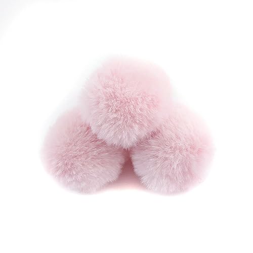 Wambere 10 Stück 6cm Pompons zum Basteln,Pompon Kunstfell Bommel Plüschbälle mit Elastischer Schlaufe,für DIY Kunsthandwerk Haarschmuck Hochzeiten Geburtstage Weihnachten Dekorationen,Hellrosa B Wambere 10 Stück 6cm Pompons zum Basteln,Pompon Kunstfell Bommel Plüschbälle mit Elastischer Schlaufe,für DIY Kunsthandwerk Haarschmuck Hochzeiten Geburtstage Weihnachten Dekorationen,Hellrosa B von Wambere