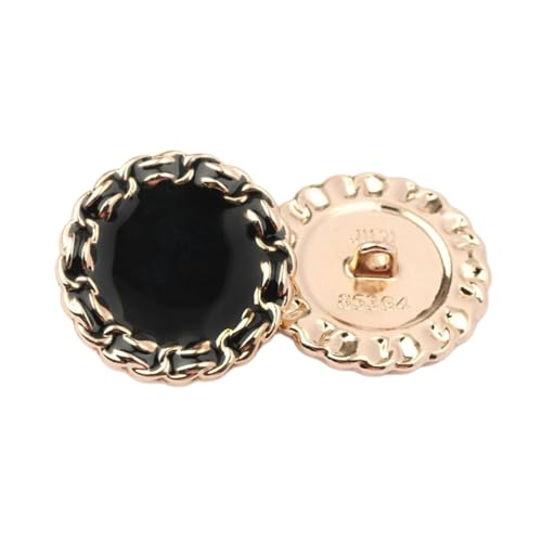 10 Stück Metallknöpfe Runde Knöpfe Bastelknöpfe Ersatz Knöpfe Buttons Hemdknöpfe Zierknöpfe Mantelknöpfe Pulloverknöpfe Strickjackenknöpfe für DIY Nähen Kleidungsdekoration,Gold Schwarz C,20mm 10 Stück Metallknöpfe Runde Knöpfe Bastelknöpfe Ersatz Knöpfe Buttons Hemdknöpfe Zierknöpfe Mantelknöpfe Pulloverknöpfe Strickjackenknöpfe für DIY Nähen Kleidungsdekoration,Gold Schwarz C,20mm von Wambere