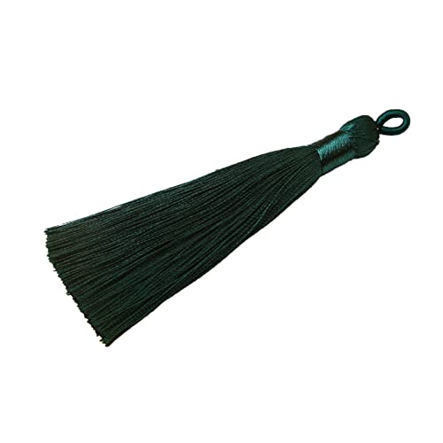 10 Stück Quasten Anhänger,8cm Bunte Quasten-Lesezeichen,Tassel Troddel Armband Schlüsselanhänger Basteln Quaste für Ohrringe Schmuckherstellung Taschen Lesezeichen DIY Handwerk Zubehör,Dunkelgrün 10 Stück Quasten Anhänger,8cm Bunte Quasten-Lesezeichen,Tassel Troddel Armband Schlüsselanhänger Basteln Quaste für Ohrringe Schmuckherstellung Taschen Lesezeichen DIY Handwerk Zubehör,Dunkelgrün von Wambere