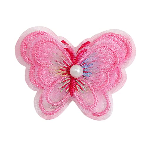 10 Stück Spitze Tüll Stickerei 3D-Perlen Schmetterling Applique Patches Sticker Aufnäher Applikation Flicken zum Aufnähen Gestickte Basteln und Dekorieren Kleidung Gardine Tischtuch Taschen,Dunkelrosa 10 Stück Spitze Tüll Stickerei 3D-Perlen Schmetterling Applique Patches Sticker Aufnäher Applikation Flicken zum Aufnähen Gestickte Basteln und Dekorieren Kleidung Gardine Tischtuch Taschen,Dunkelrosa von Wambere