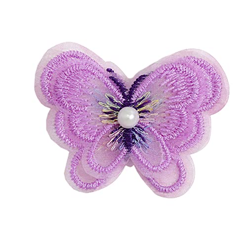 10 Stück Spitze Tüll Stickerei 3D-Perlen Schmetterling Applique Patches Sticker Aufnäher Applikation Flicken zum Aufnähen Gestickte Basteln und Dekorieren Kleidung Gardine Tischtuch Taschen,Lila 10 Stück Spitze Tüll Stickerei 3D-Perlen Schmetterling Applique Patches Sticker Aufnäher Applikation Flicken zum Aufnähen Gestickte Basteln und Dekorieren Kleidung Gardine Tischtuch Taschen,Lila von Wambere