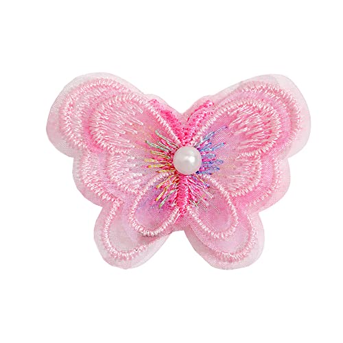 10 Stück Spitze Tüll Stickerei 3D-Perlen Schmetterling Applique Patches Sticker Aufnäher Applikation Flicken zum Aufnähen Gestickte Basteln und Dekorieren Kleidung Gardine Tischtuch Taschen,Rosa 10 Stück Spitze Tüll Stickerei 3D-Perlen Schmetterling Applique Patches Sticker Aufnäher Applikation Flicken zum Aufnähen Gestickte Basteln und Dekorieren Kleidung Gardine Tischtuch Taschen,Rosa von Wambere