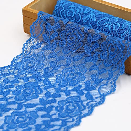 10 Yards 18cm Breit Bunte Elastizität Spitzenbordüre Spitzenband,Vintage Spitze Borte Spitzenborte zum Basteln für Nähen Handwerk Hochzeit Weihnachten Tischdeko Geschenke Deko Geschenkband,Königsblau 10 Yards 18cm Breit Bunte Elastizität Spitzenbordüre Spitzenband,Vintage Spitze Borte Spitzenborte zum Basteln für Nähen Handwerk Hochzeit Weihnachten Tischdeko Geschenke Deko Geschenkband,Königsblau von Wambere