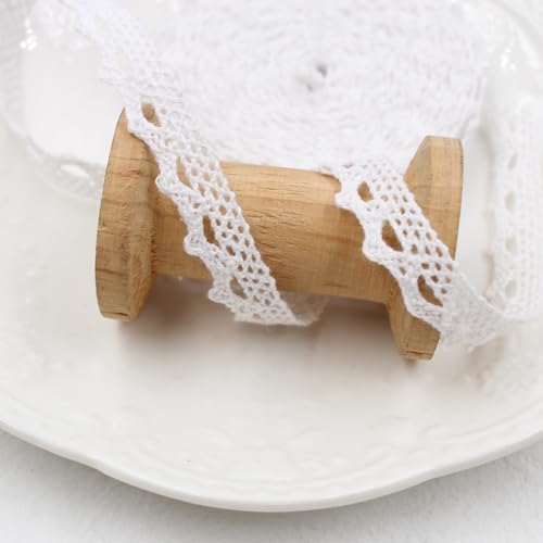 10 Yards 1cm Baumwollspitze spitzenband Vintage Häkelband Spitzenborte Spitzenbordüre Spitzenbesatz Zierband für Nähen DIY Handwerk Hochzeit Kleidung Deko Scrapbooking Geschenkbox,Weiß 10 Yards 1cm Baumwollspitze spitzenband Vintage Häkelband Spitzenborte Spitzenbordüre Spitzenbesatz Zierband für Nähen DIY Handwerk Hochzeit Kleidung Deko Scrapbooking Geschenkbox,Weiß von Wambere