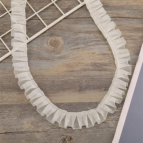 10 Yards 2.5 cm Spitzenband Gerafftes Rüschen Spitzenborte Elastisches Stoff Spitzenbesatz,Vintage Spitze-Borten Deko,für DIY Nähen Handwerk Hochzeit Deko Scrapbooking Geschenkverpackung,Beige 10 Yards 2.5 cm Spitzenband Gerafftes Rüschen Spitzenborte Elastisches Stoff Spitzenbesatz,Vintage Spitze-Borten Deko,für DIY Nähen Handwerk Hochzeit Deko Scrapbooking Geschenkverpackung,Beige von Wambere