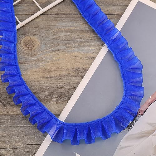 10 Yards 2.5 cm Spitzenband Gerafftes Rüschen Spitzenborte Elastisches Stoff Spitzenbesatz,Vintage Spitze-Borten Deko,für DIY Nähen Handwerk Hochzeit Deko Scrapbooking Geschenkverpackung,Blau 10 Yards 2.5 cm Spitzenband Gerafftes Rüschen Spitzenborte Elastisches Stoff Spitzenbesatz,Vintage Spitze-Borten Deko,für DIY Nähen Handwerk Hochzeit Deko Scrapbooking Geschenkverpackung,Blau von Wambere