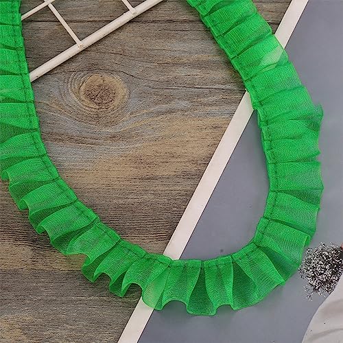 10 Yards 2.5 cm Spitzenband Gerafftes Rüschen Spitzenborte Elastisches Stoff Spitzenbesatz,Vintage Spitze-Borten Deko,für DIY Nähen Handwerk Hochzeit Deko Scrapbooking Geschenkverpackung,Grün 10 Yards 2.5 cm Spitzenband Gerafftes Rüschen Spitzenborte Elastisches Stoff Spitzenbesatz,Vintage Spitze-Borten Deko,für DIY Nähen Handwerk Hochzeit Deko Scrapbooking Geschenkverpackung,Grün von Wambere