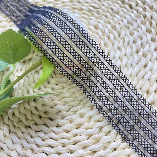 10 Yards Spitzenband Selbstklebend,3.5cm Vintage Spitzenborte Häkel-Borte Zierband Spitzenstoff Geschenkband Spitze Bänder für DIY Nähen Handwerk Hochzeit Deko,Schwarz 10 Yards Spitzenband Selbstklebend,3.5cm Vintage Spitzenborte Häkel-Borte Zierband Spitzenstoff Geschenkband Spitze Bänder für DIY Nähen Handwerk Hochzeit Deko,Schwarz von Wambere
