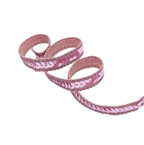 10 m x 12mm Paillettenband Pailletten Bänder Paillettenspitze Paillettenbesatz Glänzende Geflochten Paillettenborte Dekoband Zierband für DIY NäHen Handwerk Kleidungsdekoration,Dunkelpink 10 m x 12mm Paillettenband Pailletten Bänder Paillettenspitze Paillettenbesatz Glänzende Geflochten Paillettenborte Dekoband Zierband für DIY NäHen Handwerk Kleidungsdekoration,Dunkelpink von Wambere