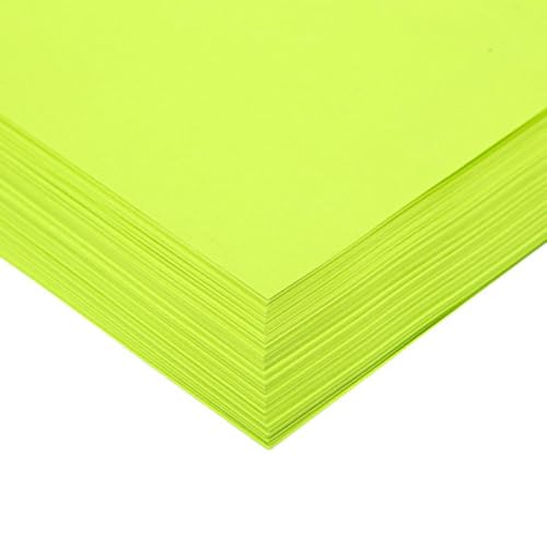 100 Blatt A4 Tonpapier Bunt Universal-Papier Farbigen Kopierpapier Papier Blatt Kopierpapier Buntpapier für DIY Kunst Handwerk Dekorieren,Grün A von Wambere