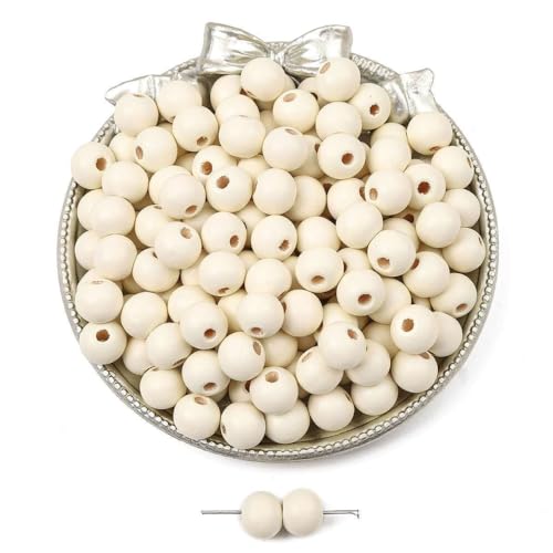 100 Stück 10mm Farbige Holzperlen Runde Holzperlen zum Auffädeln Perlen Bastelnperlen Lose Perlen mit Loch Zwischenperlen Für DIY Handwerk Schmuckherstellung Armbänder Halsketten,Beige 100 Stück 10mm Farbige Holzperlen Runde Holzperlen zum Auffädeln Perlen Bastelnperlen Lose Perlen mit Loch Zwischenperlen Für DIY Handwerk Schmuckherstellung Armbänder Halsketten,Beige von Wambere