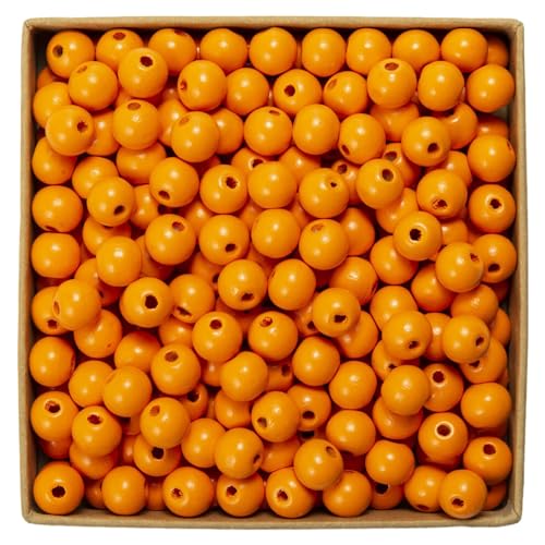 100 Stück 14mm Bunte Holzperlen mit Loch Holzperlen Perlen aus Lotusholz, Natürliche runde Holzperlen Unbehandelte Perlen Holz für Bastelarbeiten DIY Schmuck Armband Halskette,Orange Farbe 100 Stück 14mm Bunte Holzperlen mit Loch Holzperlen Perlen aus Lotusholz, Natürliche runde Holzperlen Unbehandelte Perlen Holz für Bastelarbeiten DIY Schmuck Armband Halskette,Orange Farbe von Wambere