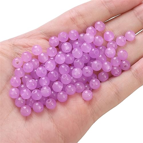 100 Stück 6mm Glasperlen Glitzerperlen Perlen,zum Auffädeln Steine für Armbänder Ketten Ohrringe Kleidung Basteln Machen Crafting Runden Gebohrt Schmuckherstellung Handwerk Dekor DIY,Helles Lila 100 Stück 6mm Glasperlen Glitzerperlen Perlen,zum Auffädeln Steine für Armbänder Ketten Ohrringe Kleidung Basteln Machen Crafting Runden Gebohrt Schmuckherstellung Handwerk Dekor DIY,Helles Lila von Wambere