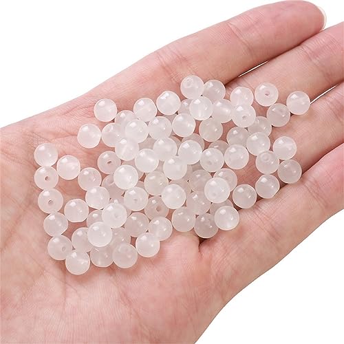 100 Stück 6mm Glasperlen Glitzerperlen Perlen,zum Auffädeln Steine für Armbänder Ketten Ohrringe Kleidung Basteln Machen Crafting Runden Gebohrt Schmuckherstellung Handwerk Dekor DIY,Weiß 100 Stück 6mm Glasperlen Glitzerperlen Perlen,zum Auffädeln Steine für Armbänder Ketten Ohrringe Kleidung Basteln Machen Crafting Runden Gebohrt Schmuckherstellung Handwerk Dekor DIY,Weiß von Wambere