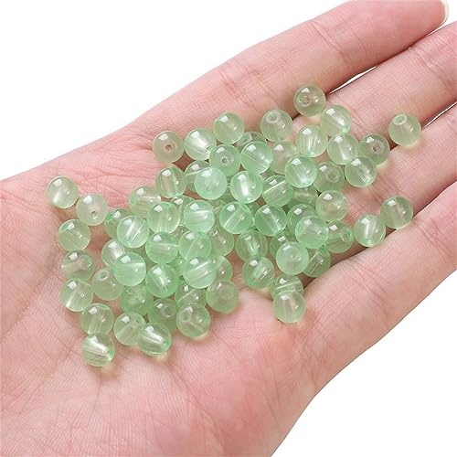 100 Stück 8mm Glasperlen Glitzerperlen Perlen,zum Auffädeln Steine für Armbänder Ketten Ohrringe Kleidung Basteln Machen Crafting Runden Gebohrt Schmuckherstellung Handwerk Dekor DIY,Hellgrün 100 Stück 8mm Glasperlen Glitzerperlen Perlen,zum Auffädeln Steine für Armbänder Ketten Ohrringe Kleidung Basteln Machen Crafting Runden Gebohrt Schmuckherstellung Handwerk Dekor DIY,Hellgrün von Wambere