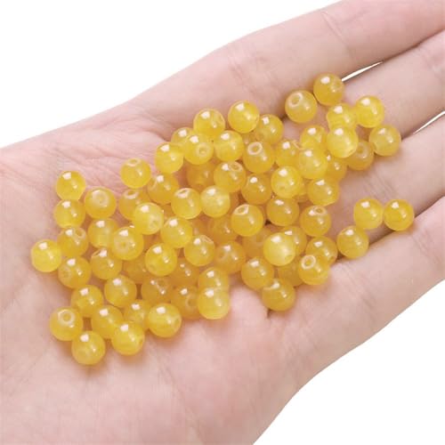 100 Stück 8mm Glasperlen Glitzerperlen Perlen,zum Auffädeln Steine für Armbänder Ketten Ohrringe Kleidung Basteln Machen Crafting Runden Gebohrt Schmuckherstellung Handwerk Dekor DIY,Orange 100 Stück 8mm Glasperlen Glitzerperlen Perlen,zum Auffädeln Steine für Armbänder Ketten Ohrringe Kleidung Basteln Machen Crafting Runden Gebohrt Schmuckherstellung Handwerk Dekor DIY,Orange von Wambere