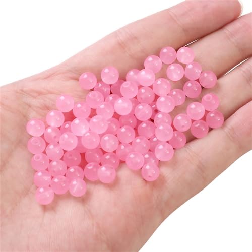 100 Stück 8mm Glasperlen Glitzerperlen Perlen,zum Auffädeln Steine für Armbänder Ketten Ohrringe Kleidung Basteln Machen Crafting Runden Gebohrt Schmuckherstellung Handwerk Dekor DIY,Rosa 100 Stück 8mm Glasperlen Glitzerperlen Perlen,zum Auffädeln Steine für Armbänder Ketten Ohrringe Kleidung Basteln Machen Crafting Runden Gebohrt Schmuckherstellung Handwerk Dekor DIY,Rosa von Wambere