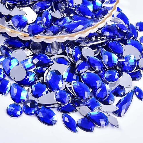 100 Stück Glitzersteine zum Annähen,Acrylsteine Strasssteine zum Handnähen,Verschiedene Formen 4-30 mm Flache Strasssteine,für DIY Handwerk Kleidungsdekoration Nailart Zubehör,Dunkelblau 100 Stück Glitzersteine zum Annähen,Acrylsteine Strasssteine zum Handnähen,Verschiedene Formen 4-30 mm Flache Strasssteine,für DIY Handwerk Kleidungsdekoration Nailart Zubehör,Dunkelblau von Wambere