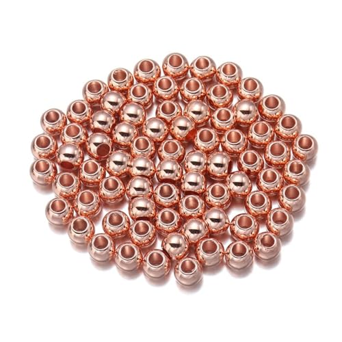 100 Stück Perlen Außendurchmesser 8mm Kunststoffperlen Bastelperlen zum Auffädeln Lose Perlen mit Löcher Abstandsperlen für DIY Handwerk Halsketten Armbänder Schmuckherstellung,Roségold 100 Stück Perlen Außendurchmesser 8mm Kunststoffperlen Bastelperlen zum Auffädeln Lose Perlen mit Löcher Abstandsperlen für DIY Handwerk Halsketten Armbänder Schmuckherstellung,Roségold von Wambere