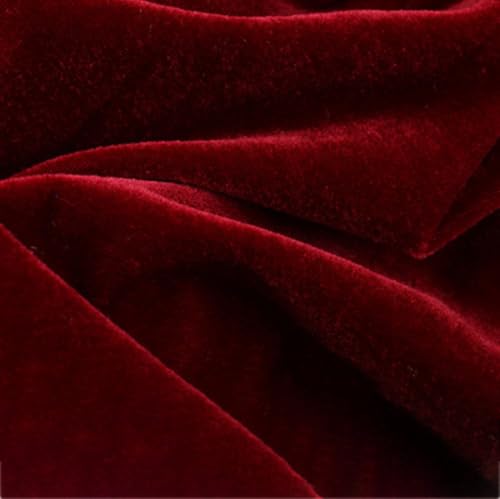 100 cm x 200 cm Stoffe Samtstoff Meterware Dekostoffe Bekleidungsstoffe Stoff zum Nähen Stoffe zum Basteln für DIY Kunsthandwerk Tischdecke Bühnenvorhang Kleidungsdekoration,Weinrot 100 cm x 200 cm Stoffe Samtstoff Meterware Dekostoffe Bekleidungsstoffe Stoff zum Nähen Stoffe zum Basteln für DIY Kunsthandwerk Tischdecke Bühnenvorhang Kleidungsdekoration,Weinrot von Wambere