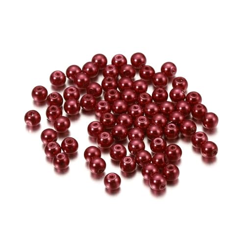 1000 Stück 4mm Glasperlen,Perlen zum Auffädeln,Runde Perlen mit Loch Lose Perlen Bastelperlen für DIY Handgemachtes Handwerk Armband Halsketten Ohrringen Schmuckherstellung,Dattelrot 1000 Stück 4mm Glasperlen,Perlen zum Auffädeln,Runde Perlen mit Loch Lose Perlen Bastelperlen für DIY Handgemachtes Handwerk Armband Halsketten Ohrringen Schmuckherstellung,Dattelrot von Wambere