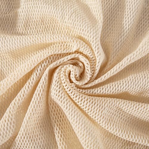 100cm x 115cm Netzstoff Baumwollnetzstoff Baumwolle Netzgewebe Stoff Handtasche Stoff Obstbeutel Stoff Bekleidungsstoff Bastelstoffe für DIY Nähen Handwerk Bekleidungszubehör, von Wambere