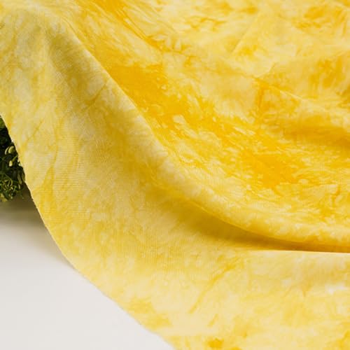 100cm x 140cm Künstlich Baumwollstoff Patchwork Meterware Stoffpaket Dekostoffe,Stoffe zum Nähen Sewing Fabric Batikstoff für DIY Basteln Handwerk T-Shirt Kleid Kleidungsdekoration,Gelb 100cm x 140cm Künstlich Baumwollstoff Patchwork Meterware Stoffpaket Dekostoffe,Stoffe zum Nähen Sewing Fabric Batikstoff für DIY Basteln Handwerk T-Shirt Kleid Kleidungsdekoration,Gelb von Wambere