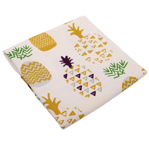 100cm x 150cm Baumwoll- und Leinenstoff mit Ananas Print,Stoff aus Baumwolle und Leinen Dekostoff Meterware für Nähen DIY Basteln Tischdekoration Sofakissen Kissenbezug Kleidungsdekoration,B 100cm x 150cm Baumwoll- und Leinenstoff mit Ananas Print,Stoff aus Baumwolle und Leinen Dekostoff Meterware für Nähen DIY Basteln Tischdekoration Sofakissen Kissenbezug Kleidungsdekoration,B von Wambere