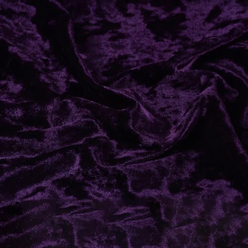 100cm x 160cm Elastizität Samtstoff Meterware Stretch Samt Stoffe Dekostoff Bekleidungsstoffe Bastelstoffe für Nähen DIY Handwerk Vorhang Bühnenperformance Kleidungsdekoration,Dunkellila 100cm x 160cm Elastizität Samtstoff Meterware Stretch Samt Stoffe Dekostoff Bekleidungsstoffe Bastelstoffe für Nähen DIY Handwerk Vorhang Bühnenperformance Kleidungsdekoration,Dunkellila von Wambere