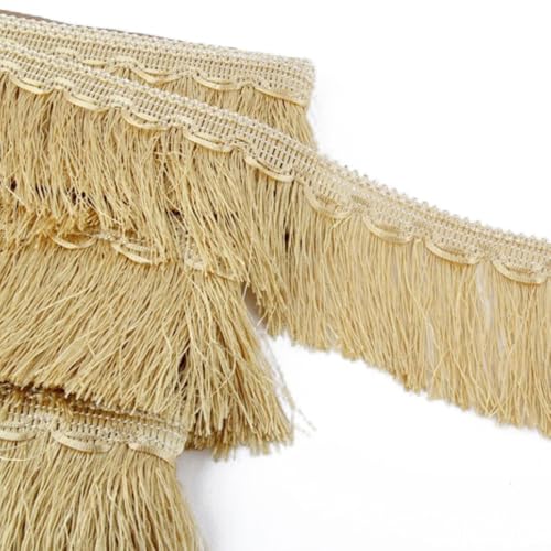 11m 10cm Fransenband Quaste Spitzenband Fransenbesatz Quasten Trim Fransen Spitzenborte Fransenborte für DIY Nähen Handwerk Hochzeitsdekoration Heimdekoration Kleidungsdekoration,Gold 11m 10cm Fransenband Quaste Spitzenband Fransenbesatz Quasten Trim Fransen Spitzenborte Fransenborte für DIY Nähen Handwerk Hochzeitsdekoration Heimdekoration Kleidungsdekoration,Gold von Wambere