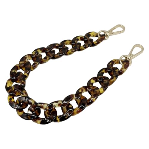 120cm Acryl Taschenkette Vintage Handykette Mobiltelefonkette Beutelkette Schulterriemen Kette Trageriemen Bag Chain Tasche Kettenriemen mit Metallschnallen für DIY Taschenzubehör,Leopardenkaffee 120cm Acryl Taschenkette Vintage Handykette Mobiltelefonkette Beutelkette Schulterriemen Kette Trageriemen Bag Chain Tasche Kettenriemen mit Metallschnallen für DIY Taschenzubehör,Leopardenkaffee von Wambere