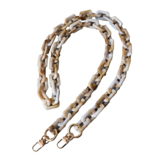 120cm Acryl Taschenkette Vintage Taschengriff Taschengurte zum Wechseln Kette aus Acrylharz Schulterriemen Umhängegurt Ersatz Schultertasche Tragetaschen Handtaschen DIY Taschenzubehör,A von Wambere