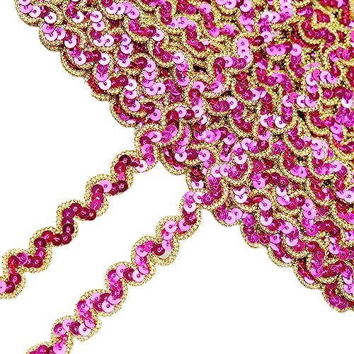 13 m 1cm Breite Paillettenspitze,Glänzendes Geflochten Zierband Paillettenband Glitzer Borte aus Dekoband Zierband Geschenkband Bortenband für DIY NäHen KostüMe Handwerk Verzierungen,Rosenrot A 13 m 1cm Breite Paillettenspitze,Glänzendes Geflochten Zierband Paillettenband Glitzer Borte aus Dekoband Zierband Geschenkband Bortenband für DIY NäHen KostüMe Handwerk Verzierungen,Rosenrot A von Wambere