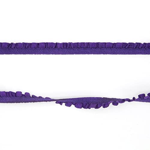 15 Yard Elastizität Plissierte Spitze,Vintage spitzenband,Geraffte Rüschen Chiffonband,Dekoband Zierband Spitzenstoff Spitzenborte für Nähen Handwerk Hochzeit Party Deko,6mm Tiefes Lila 15 Yard Elastizität Plissierte Spitze,Vintage spitzenband,Geraffte Rüschen Chiffonband,Dekoband Zierband Spitzenstoff Spitzenborte für Nähen Handwerk Hochzeit Party Deko,6mm Tiefes Lila von Wambere