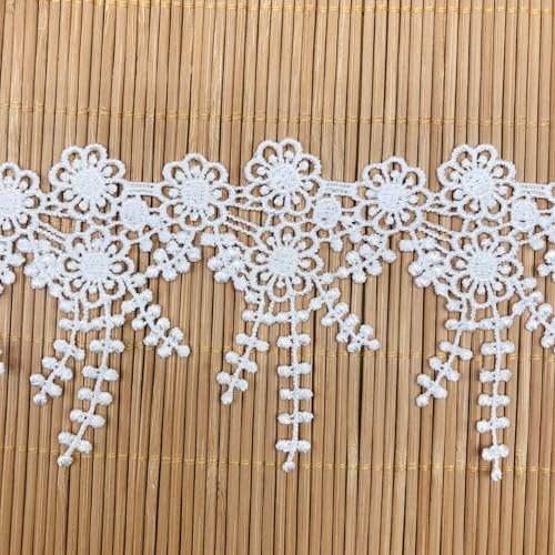 15 Yards 8cm Spitze Spitzenband Vintage Spitzenbordüre Spitzenbänder Spitzenborte Häkelspitze Dekoband Schleifenband Geschenkband,für DIY Nähen Handwerk Hochzeit Scrapbooking Geschenkbox,Weiß 15 Yards 8cm Spitze Spitzenband Vintage Spitzenbordüre Spitzenbänder Spitzenborte Häkelspitze Dekoband Schleifenband Geschenkband,für DIY Nähen Handwerk Hochzeit Scrapbooking Geschenkbox,Weiß von Wambere
